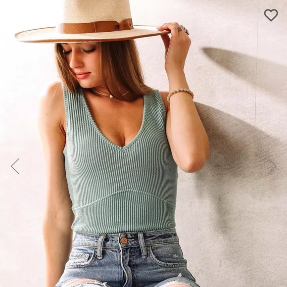 Buckle Tops - Buckle Willow & Root - Ribbed Knit Tank Top